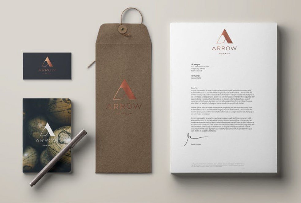 Arrow Monaco stationery suite